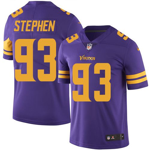 Men Minnesota Vikings 93 Shamar Stephen Nike Purple Color Rush Limited NFL Jersey